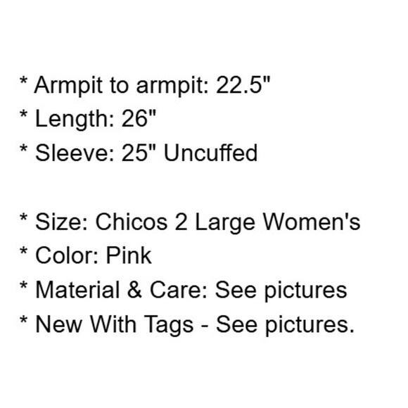 Chicos Sweater 2 Womens Large Salmon Pink Linen Blend Knit Semi Sheer New - Picture 4 of 9